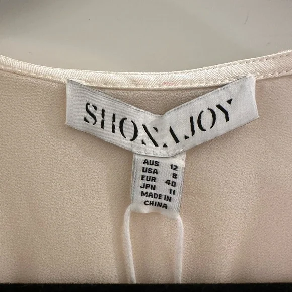 NWT Shona Joy La Lune Frill Cuff Bias Midi Dress in Cream size 8 - Picture 10 of 11